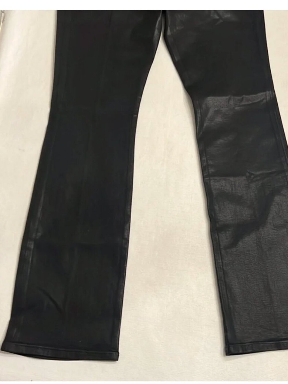 FRAME Le Mini Boot JEANS COATED BLACK MID Rise 31 x 32 NWT - Picture 9 of 11
